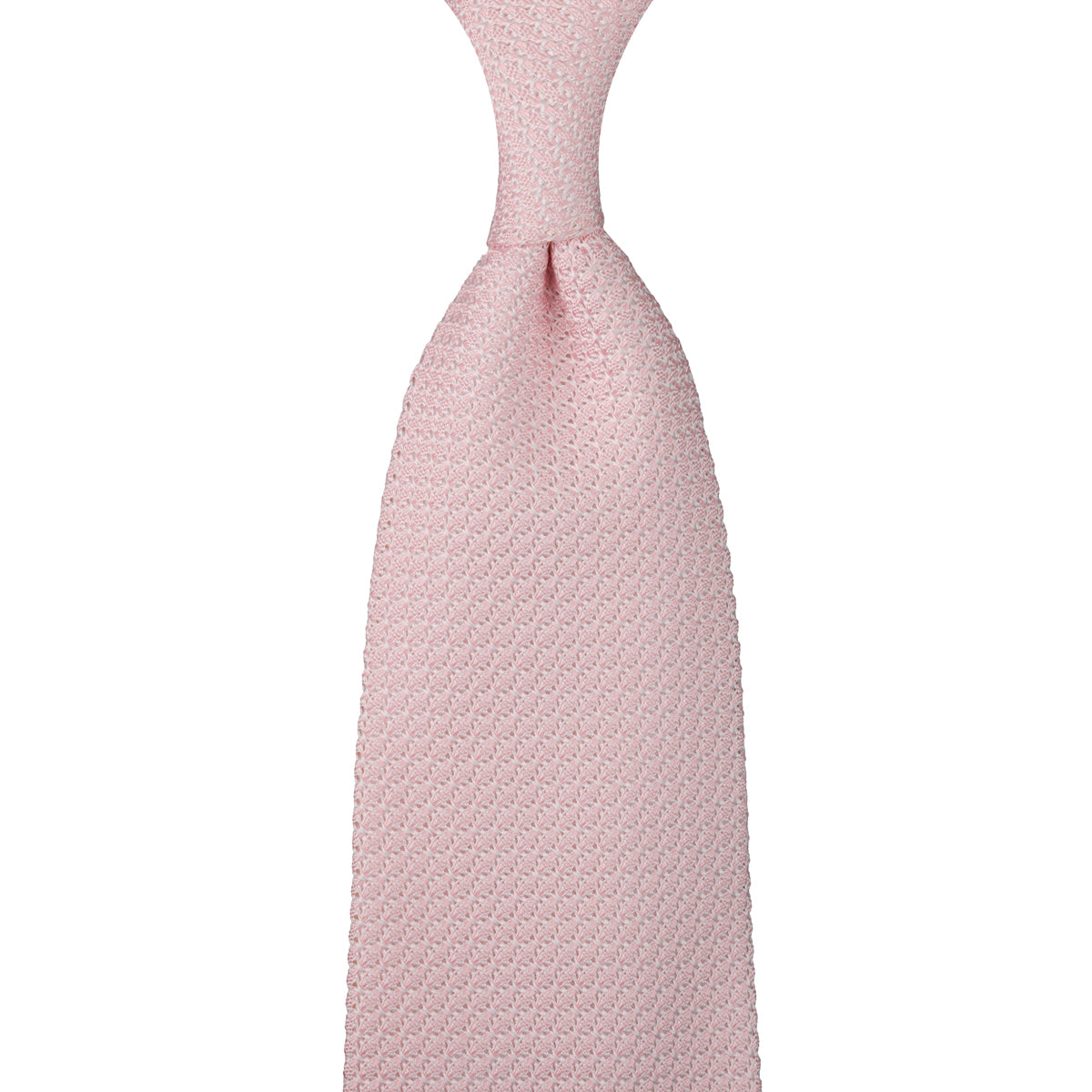 Grenadine / Garza Grossa Silk Tie - Pink - Self-Tipped
