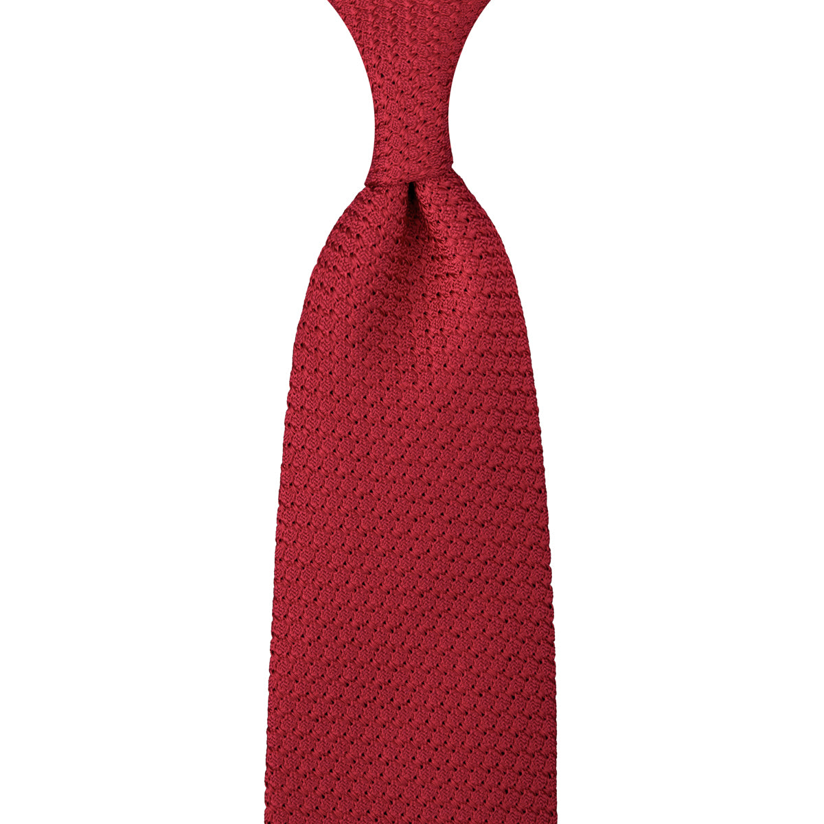 Grenadine / Garza Grossa Tie - Red - Hand-Rolled