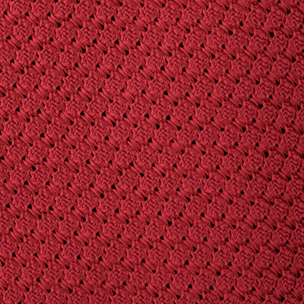 Grenadine / Garza Grossa Tie - Red - Hand-Rolled