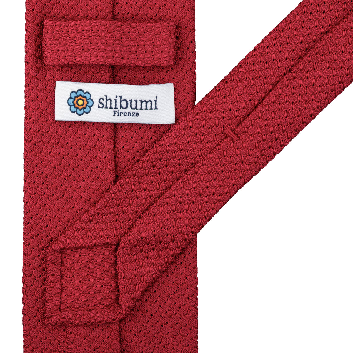 Grenadine / Garza Grossa Tie - Red - Hand-Rolled