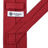 Grenadine / Garza Grossa Tie - Red - Hand-Rolled