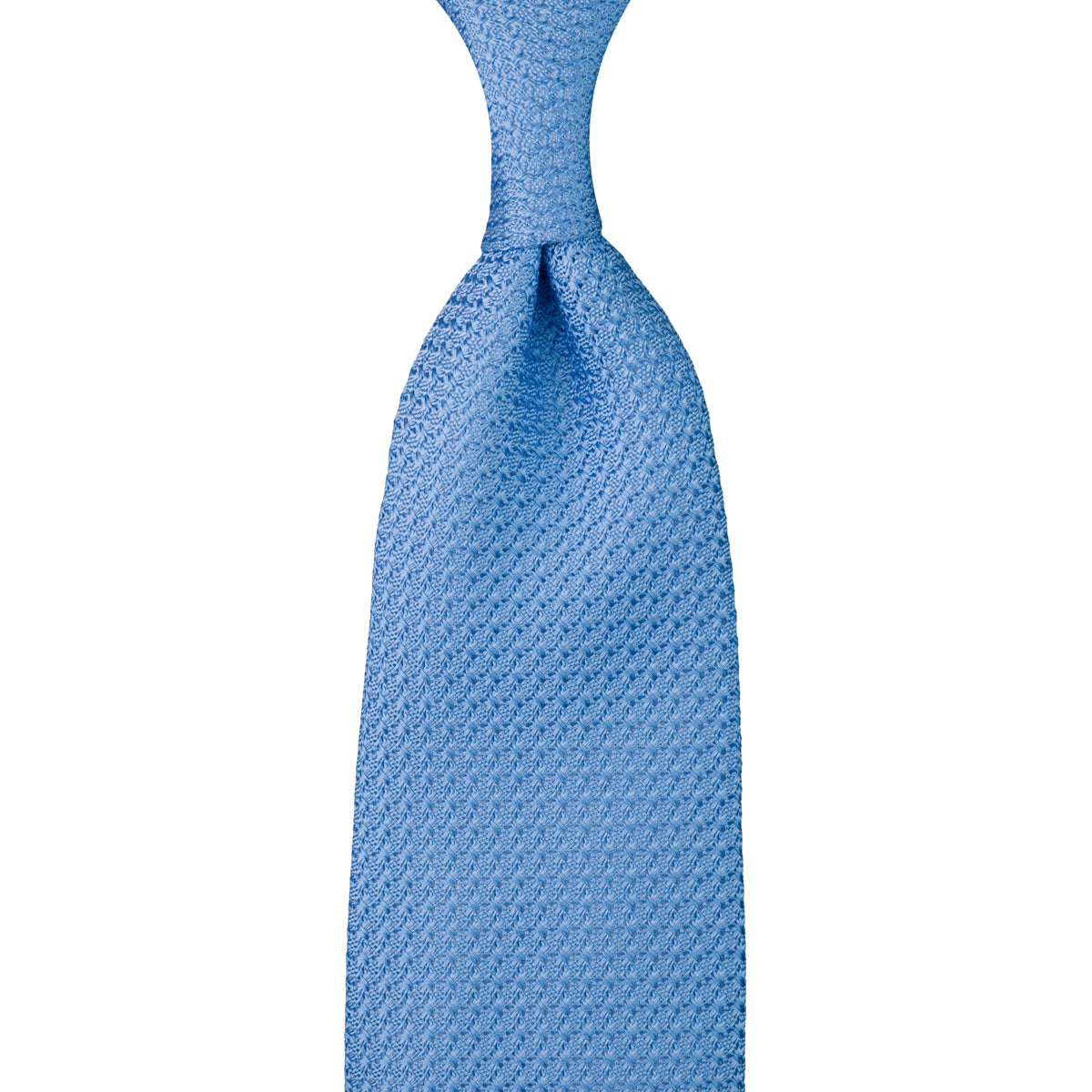 Grenadine / Garza Grossa Tie - Powder Blue - Hand-Rolled