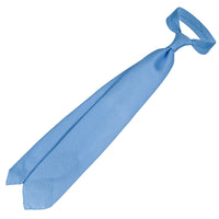 Grenadine / Garza Grossa Tie - Powder Blue - Hand-Rolled