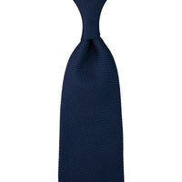 Grenadine / Garza Fina Tie - Navy - Hand-Rolled