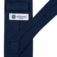 Grenadine / Garza Fina Tie - Navy - Hand-Rolled