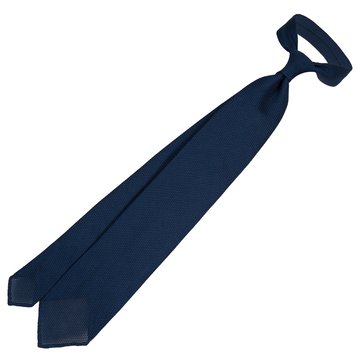 Grenadine / Garza Fina Tie - Navy - Hand-Rolled