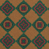 Copper Madder Silk Tie - Gold - Hand-Rolled