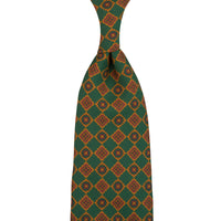 Copper Madder Silk Tie - Forest - Hand-Rolled