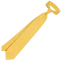 Japanese Ramie Tie - Yellow - Hand-Rolled