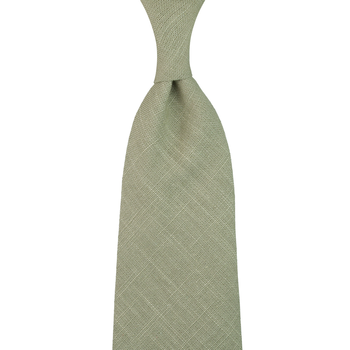 Japanese Ramie Tie - Pistachio - Hand-Rolled