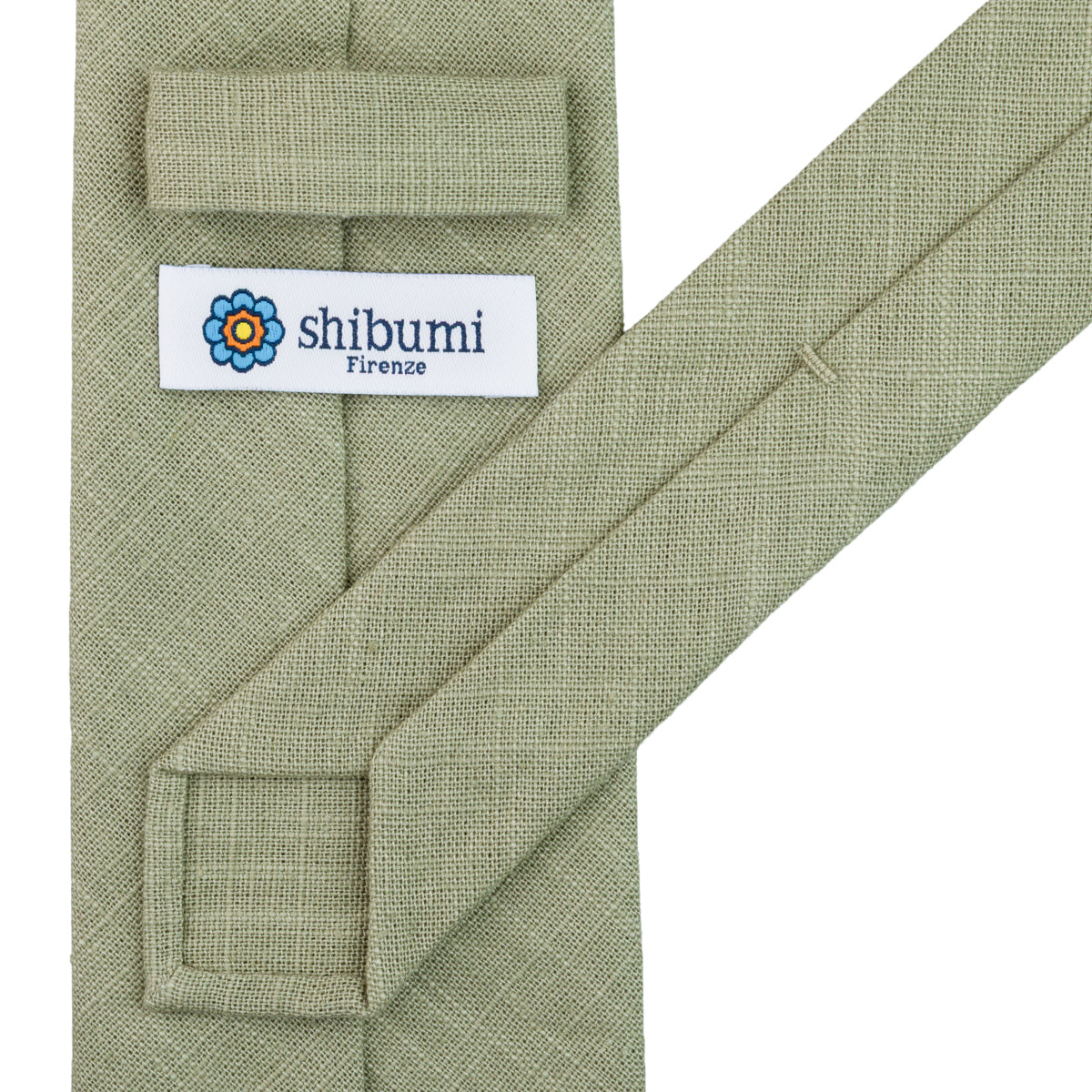 Japanese Ramie Tie - Pistachio - Hand-Rolled