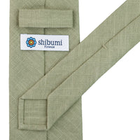 Japanese Ramie Tie - Pistachio - Hand-Rolled
