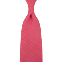 Japanese Ramie Tie - Hot Pink - Hand-Rolled