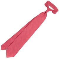 Japanese Ramie Tie - Hot Pink - Hand-Rolled