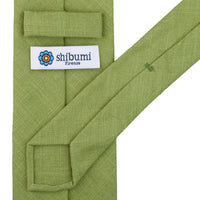 Japanese Ramie Tie - Grass - Hand-Rolled