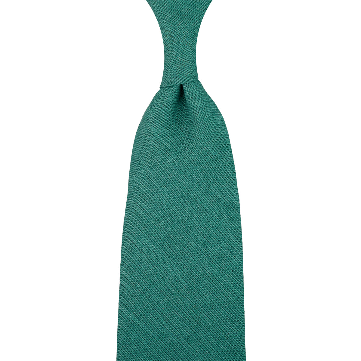 Japanese Ramie Tie - Sea Green - Hand-Rolled