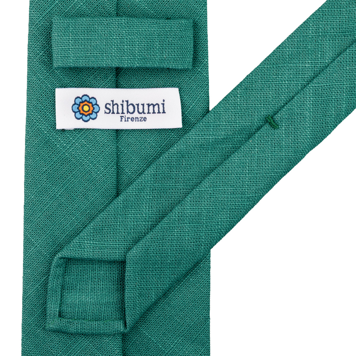 Japanese Ramie Tie - Sea Green - Hand-Rolled