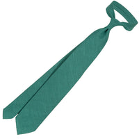 Japanese Ramie Tie - Sea Green - Hand-Rolled