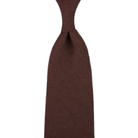 Japanese Ramie Tie - Coffee - Hand-Rolled