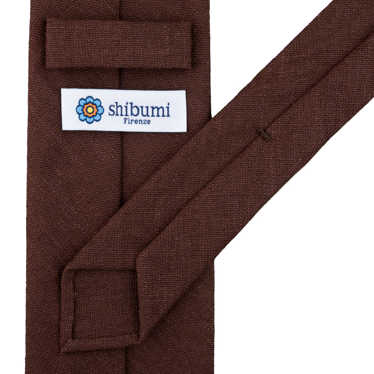 Japanese Ramie Tie - Coffee - Hand-Rolled