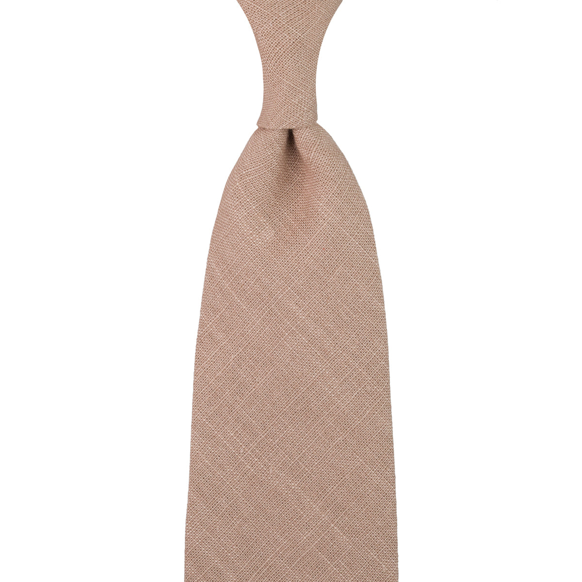Japanese Ramie Tie - Hazelnut - Hand-Rolled