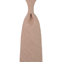 Japanese Ramie Tie - Hazelnut - Hand-Rolled