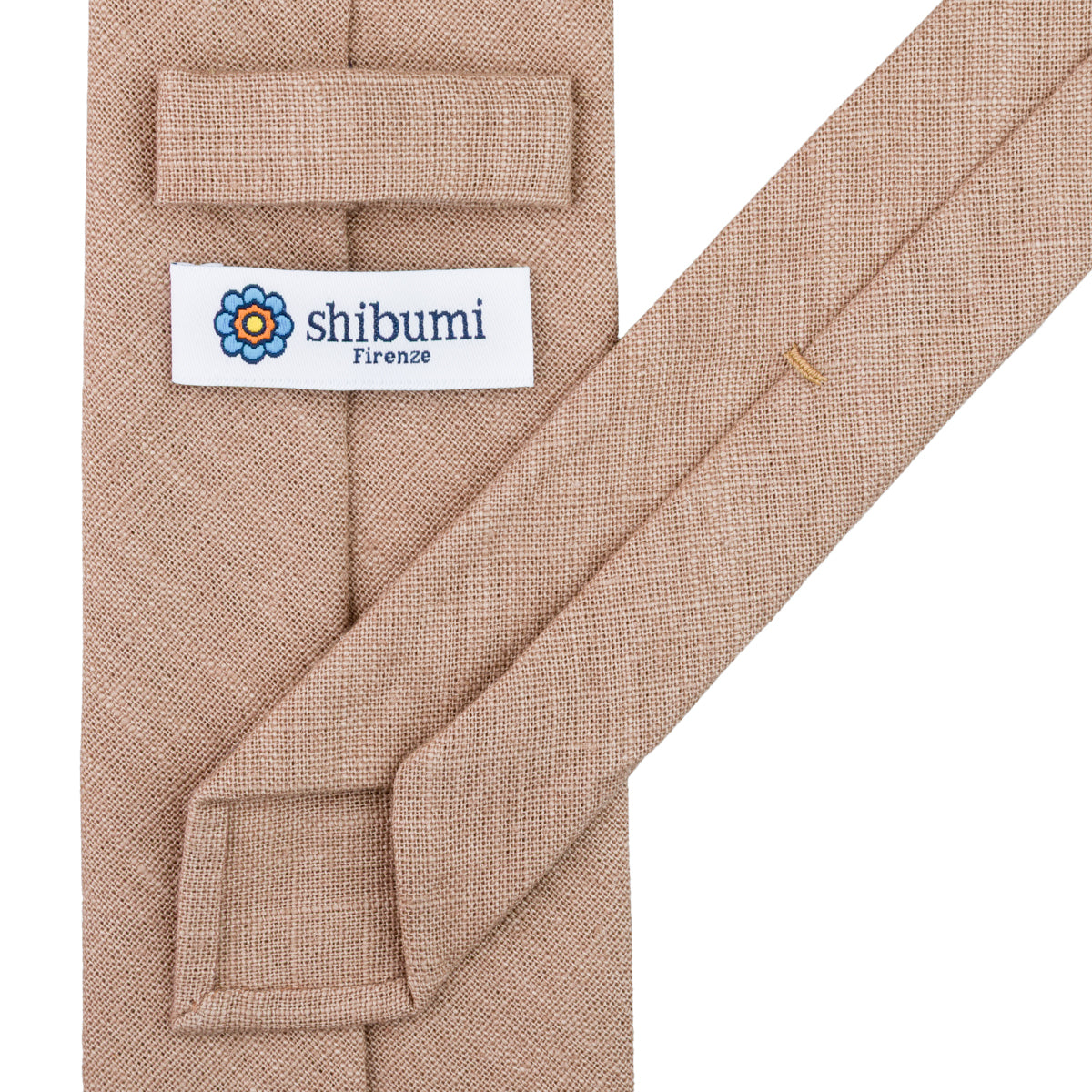Japanese Ramie Tie - Hazelnut - Hand-Rolled