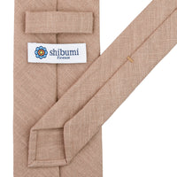 Japanese Ramie Tie - Hazelnut - Hand-Rolled