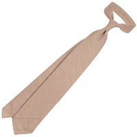Japanese Ramie Tie - Hazelnut - Hand-Rolled