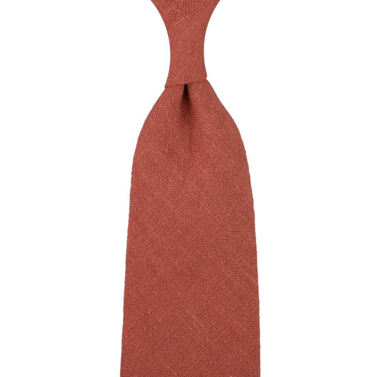 Japanese Ramie Tie - Copper - Hand-Rolled