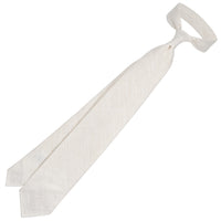 Japanese Ramie Tie - Ecru - Hand-Rolled