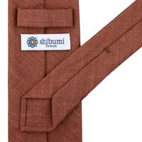 Japanese Ramie Tie - Beech - Hand-Rolled