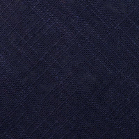 Japanese Ramie Tie - Navy - Hand-Rolled