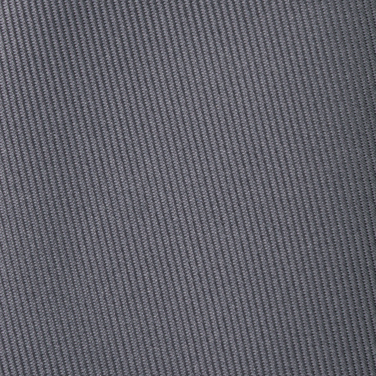 50oz Plain Dyed Silk Tie - Grey - Hand-Rolled