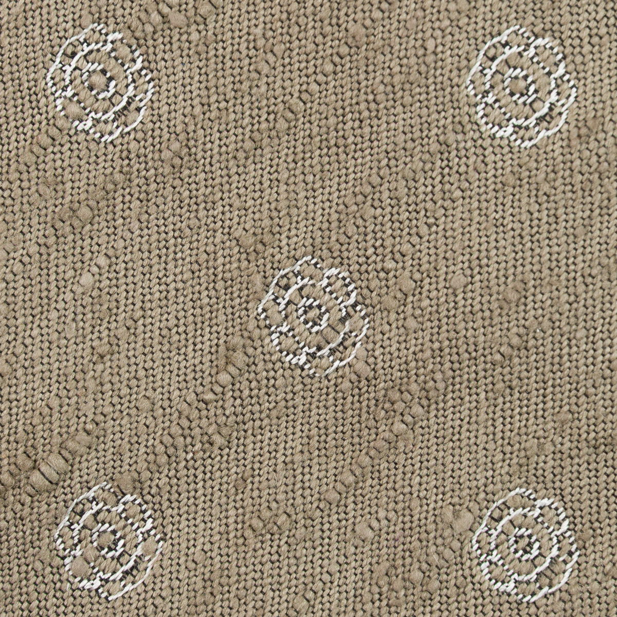 Shibumi-Flower Shantung Silk Tie - Rosemary - Hand-Rolled