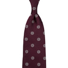 Shibumi-Flower Japanese Jacquard Silk Tie - Wine