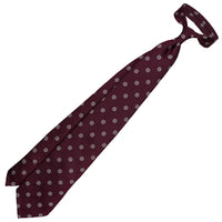 Shibumi-Flower Japanese Jacquard Silk Tie - Wine