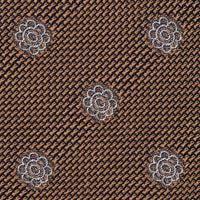 Shibumi-Flower Fina Grenadine Silk Tie - Beige
