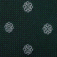 Shibumi-Flower Fina Grenadine Silk Tie - Forest
