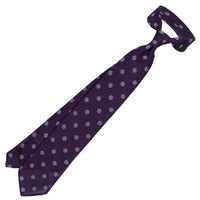 Shibumi-Flower Fina Grenadine Silk Tie - Purple