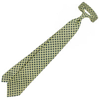 Shibumi-Flower Printed Linen Tie - Pale Yellow - Hand-Rolled