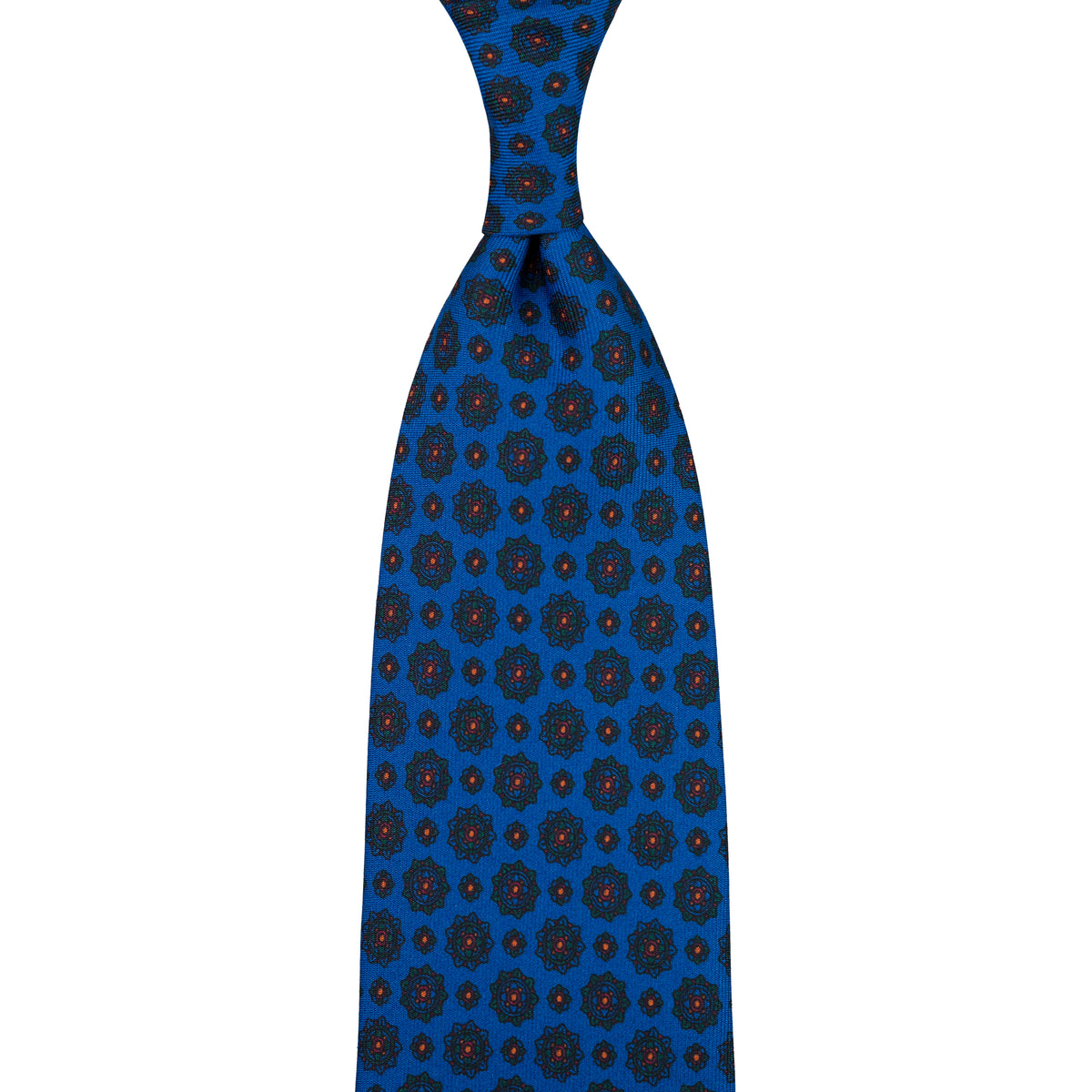 Ancient Madder Silk Tie - Mader Blue - Hand-Rolled