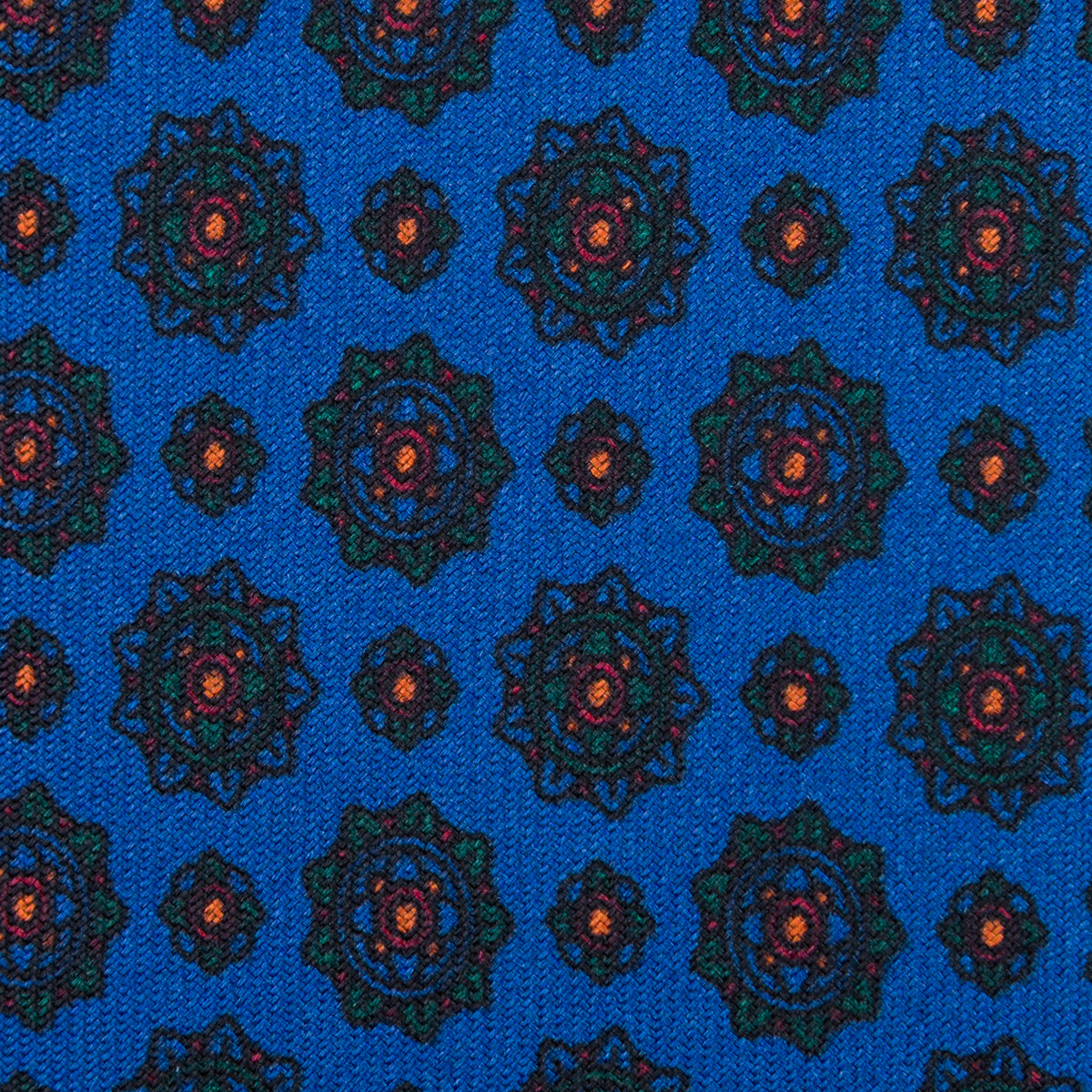 Ancient Madder Silk Tie - Mader Blue - Hand-Rolled