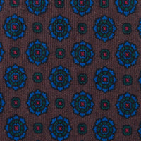 Ancient Madder Silk Tie - Brown - Hand-Rolled
