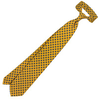 Shibumi-Flower Printed Silk Tie - Corn - Hand-Rolled