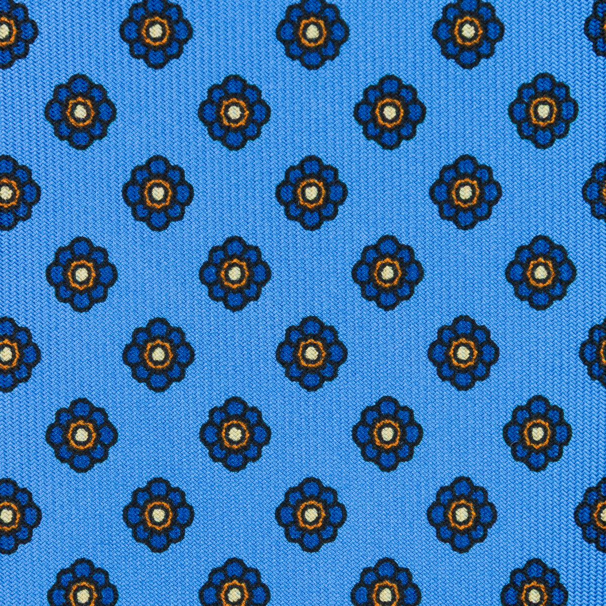 Shibumi-Flower Printed Silk Tie - Willow - Hand-Rolled