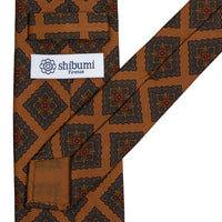 Copper Madder Silk Tie - Oatmeal - Hand-Rolled