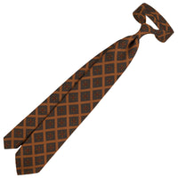 Copper Madder Silk Tie - Oatmeal - Hand-Rolled