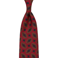Copper Madder Silk Tie - Cherry - Hand-Rolled