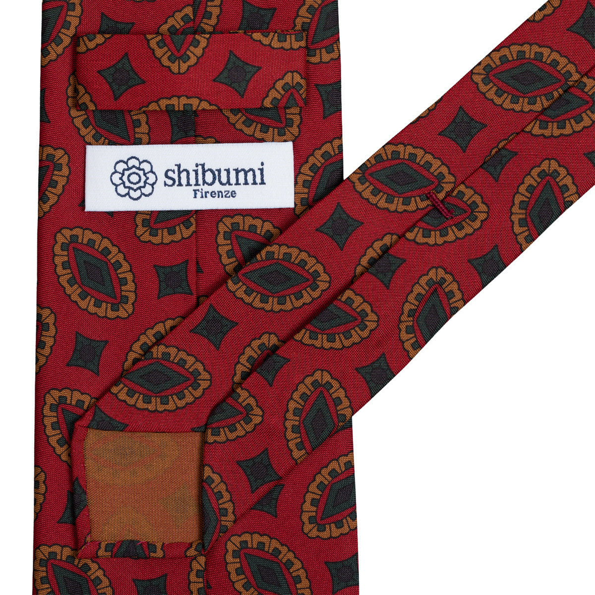 Copper Madder Silk Tie - Cherry - Hand-Rolled
